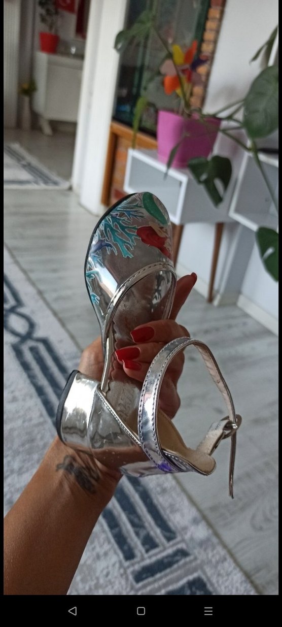 deniz kızı kız çocuk topuklu ayakkabı - Görsel 3