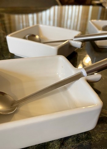 Beyaz Seramik 3lü Reçel Takımı - Görsel 3