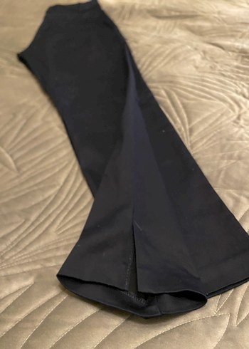 H&M Lacivert Kadın Kumaş Pantolon - Görsel 2