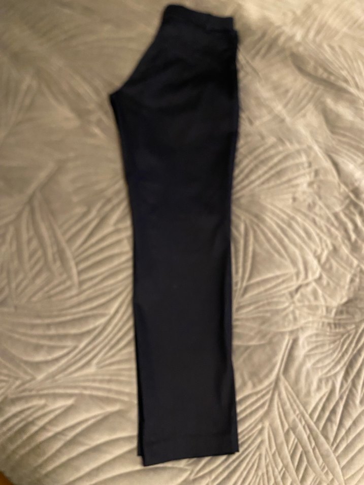 H&M Lacivert Kadın Kumaş Pantolon - Görsel 3