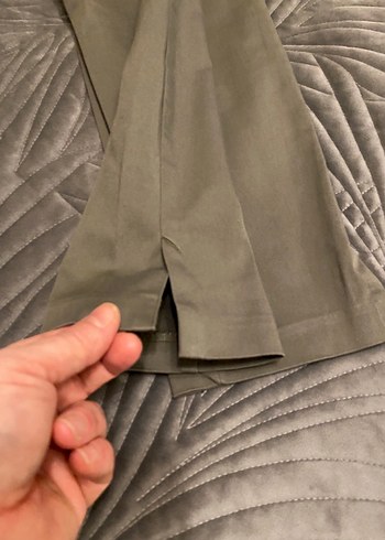 H&M Açık Yeşil Kadın Kumaş Pantolon - Görsel 2