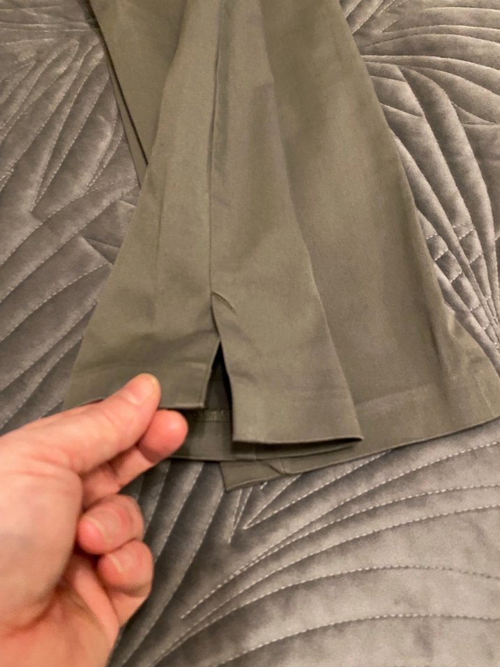 H&M Açık Yeşil Kadın Kumaş Pantolon - Görsel 2