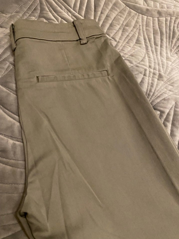 H&M Açık Yeşil Kadın Kumaş Pantolon - Görsel 3