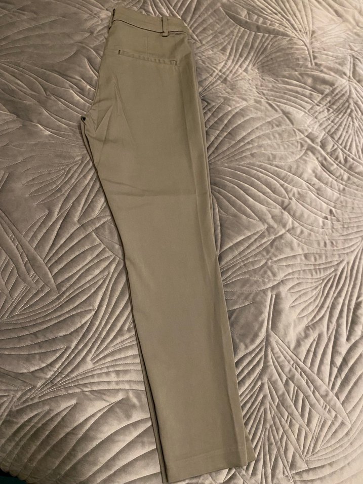 H&M Açık Yeşil Kadın Kumaş Pantolon - Görsel 4