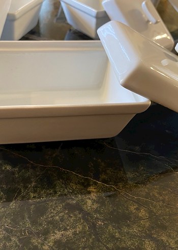 Beyaz Kapaklı Seramik Saklama Kabı - Görsel 2