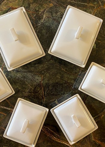 Beyaz Kapaklı Seramik Saklama Kabı - Görsel 4