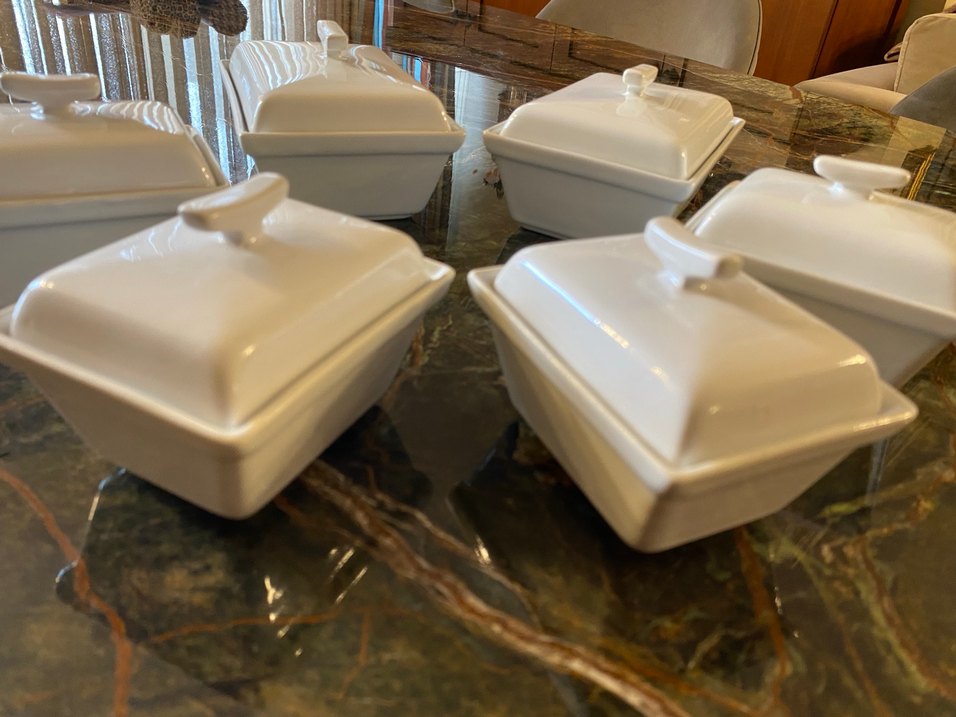 Beyaz Kapaklı Seramik Saklama Kabı - Görsel 5