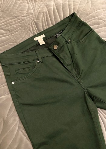 H&M Kadın Yeşil Pantolon - Görsel 2