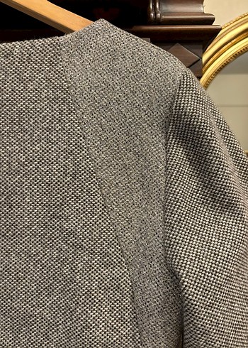 Yargıcı Taş Rengi Simli Elbise - Görsel 3