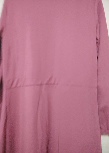 Pembe Uzun Kollu Salaş Kadın Elbise - Görsel 5