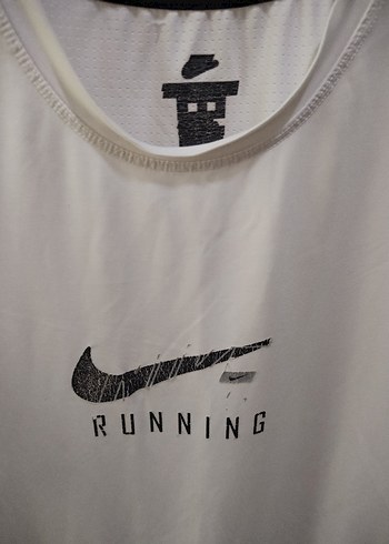 Beyaz Baskılı Koşu Spor Tişörtü - Görsel 3