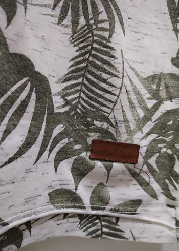 Erkek Yeşil Baskılı Kısa Kollu Tişört - Görsel 5