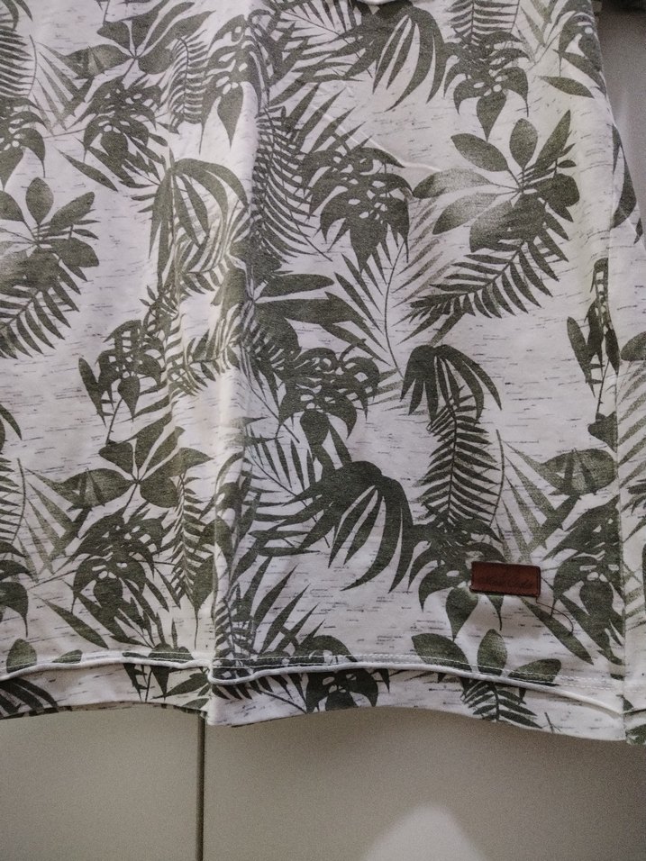 Erkek Yeşil Baskılı Kısa Kollu Tişört - Görsel 4