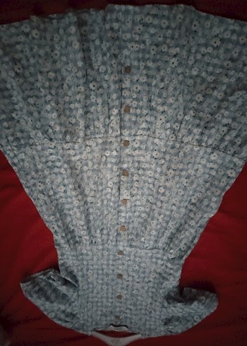 Düğmeli Bohem Kız Elbisesi - Görsel 7