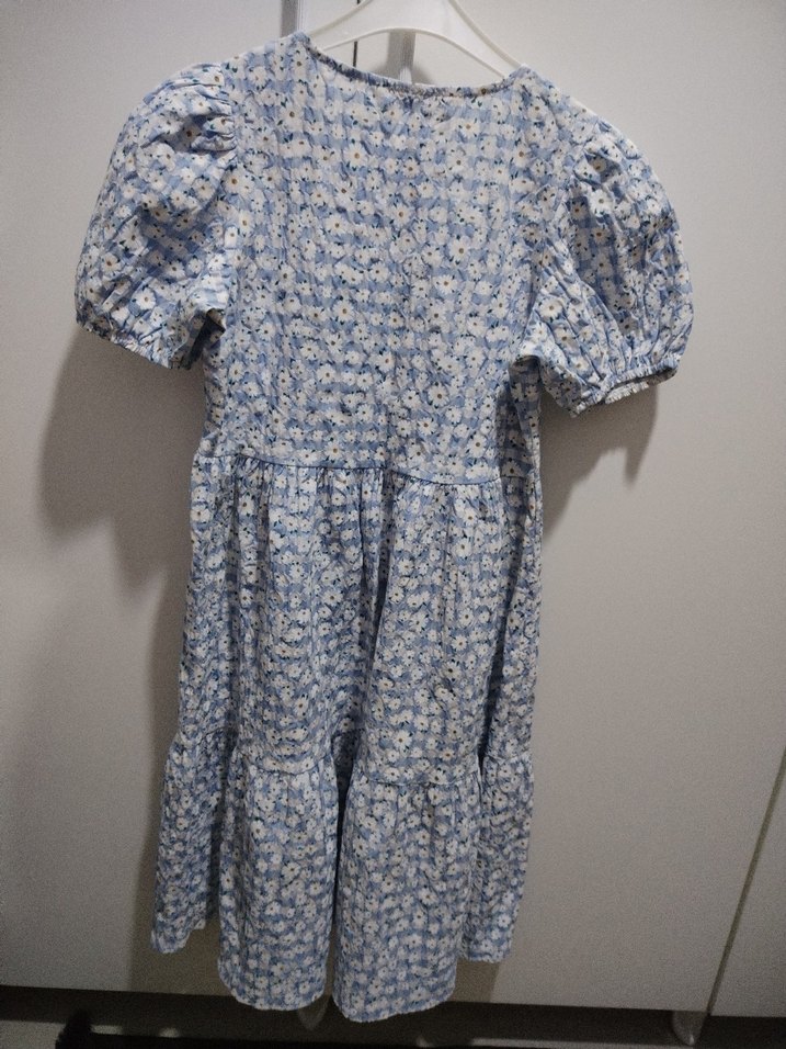 Düğmeli Bohem Kız Elbisesi - Görsel 4