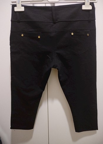 Siyah Süet Mini Kısa Paça Kadın Pantolon - Görsel 3