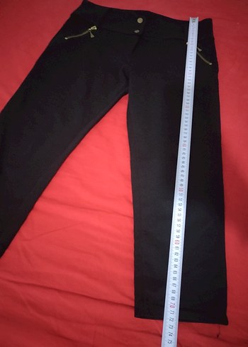 Siyah Süet Mini Kısa Paça Kadın Pantolon - Görsel 6