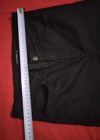 Düğmeli Siyah Kadın Skinny Kot Pantolon - Görsel 9