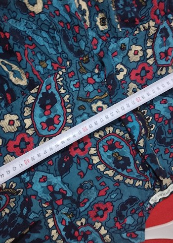 Uzun Kollu Çok Renkli Bohem Elbise - Görsel 6