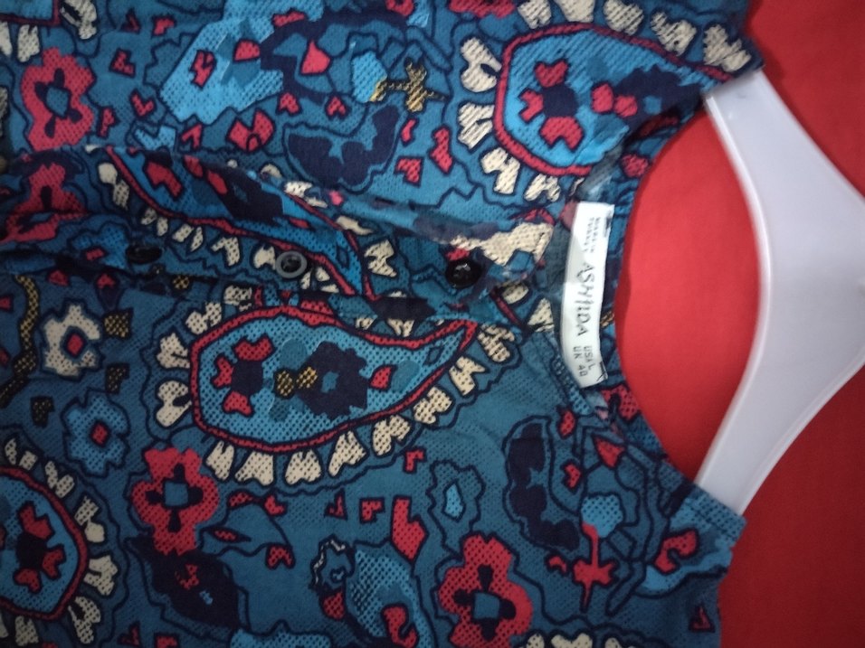 Uzun Kollu Çok Renkli Bohem Elbise - Görsel 5