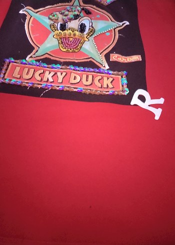 Kız Çocuk Kırmızı Rock Punk Tişört - Görsel 6