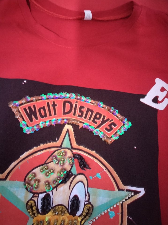 Kız Çocuk Kırmızı Rock Punk Tişört - Görsel 4