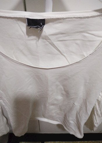 Beyaz Uzun Kollu Basic Keten Bluz - Görsel 2