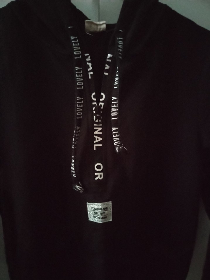 Siyah Kapüşonlu Fermuarlı Sweatshirt - Görsel 5