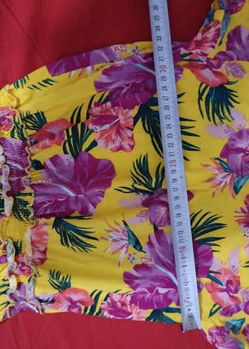 Sarı Çiçekli Bohem Kız Elbisesi - Görsel 6