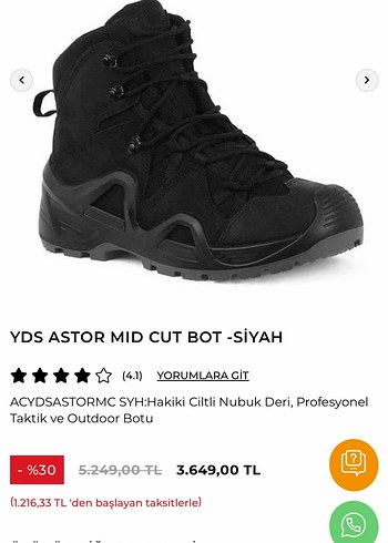 YDS Outdoor Taktik Bot - Görsel 6