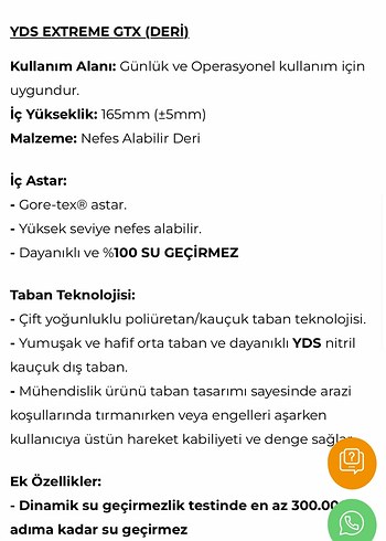 YDS Goratex Deri Bot - Görsel 7