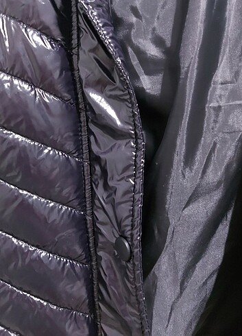 xl Beden siyah Renk FULLA MODA Parlak Şişme Mont