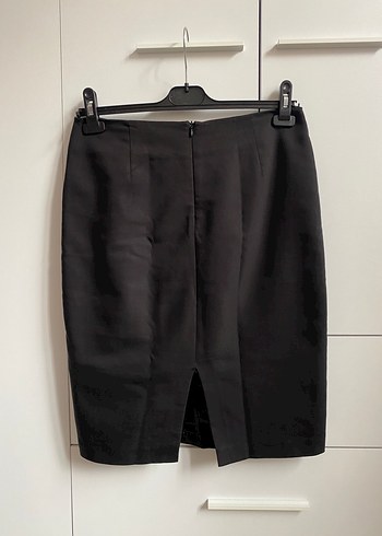 Siyah Midi Kalem Etek Kemerli - Görsel 2