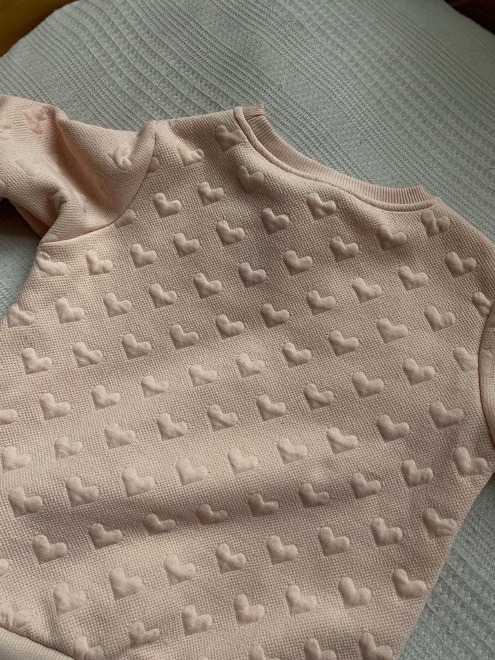 Kız Çocuk Pembe Nakışlı Sweatshirt - Görsel 2