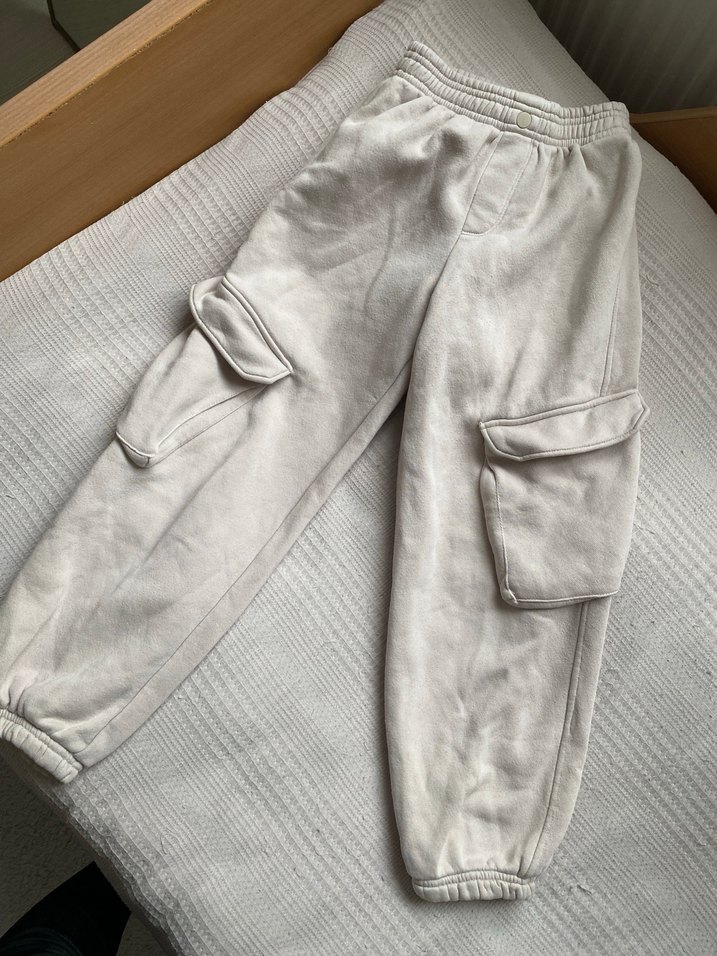 Bej Rahat Kesim çocuk Eşofman Altı - Görsel 4