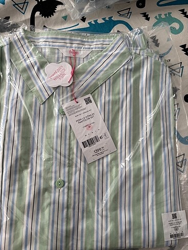 m Beden yeşil Renk Penti pijama takımı