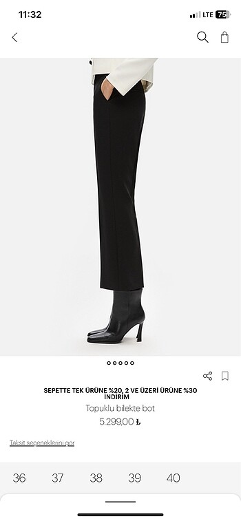 Zara topuklu bot