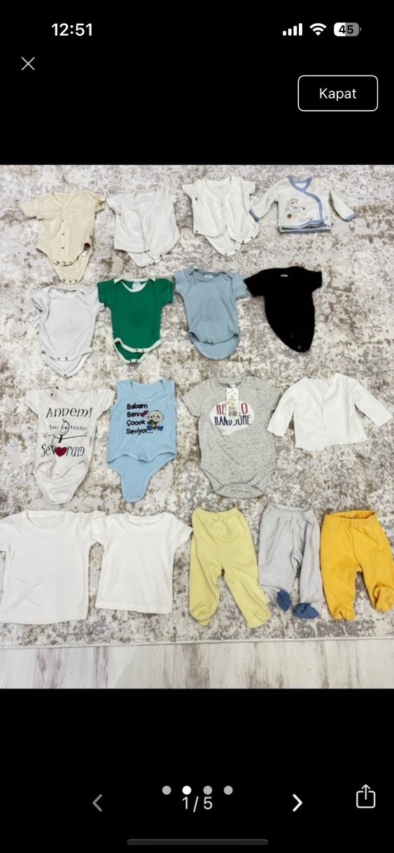 Bebek tulum salopet zıbın - Görsel 3