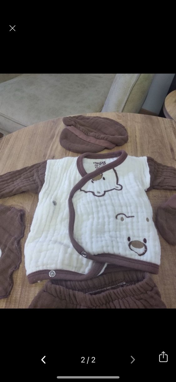 Müslin yenidoğan hastane çıkış - Görsel 2