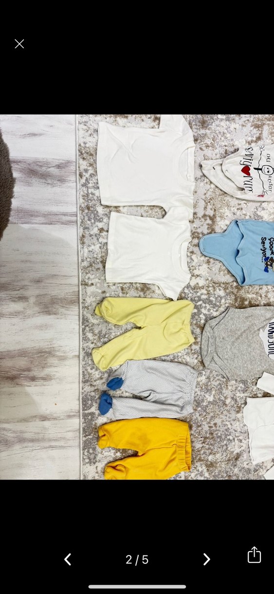 Bebek tulum zıbın üst ve bebek alt - Görsel 2