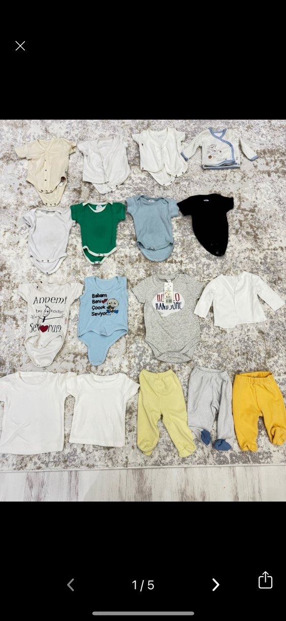 Çoklu Bebek Erkek Örme Kıyafet Seti - Görsel 3