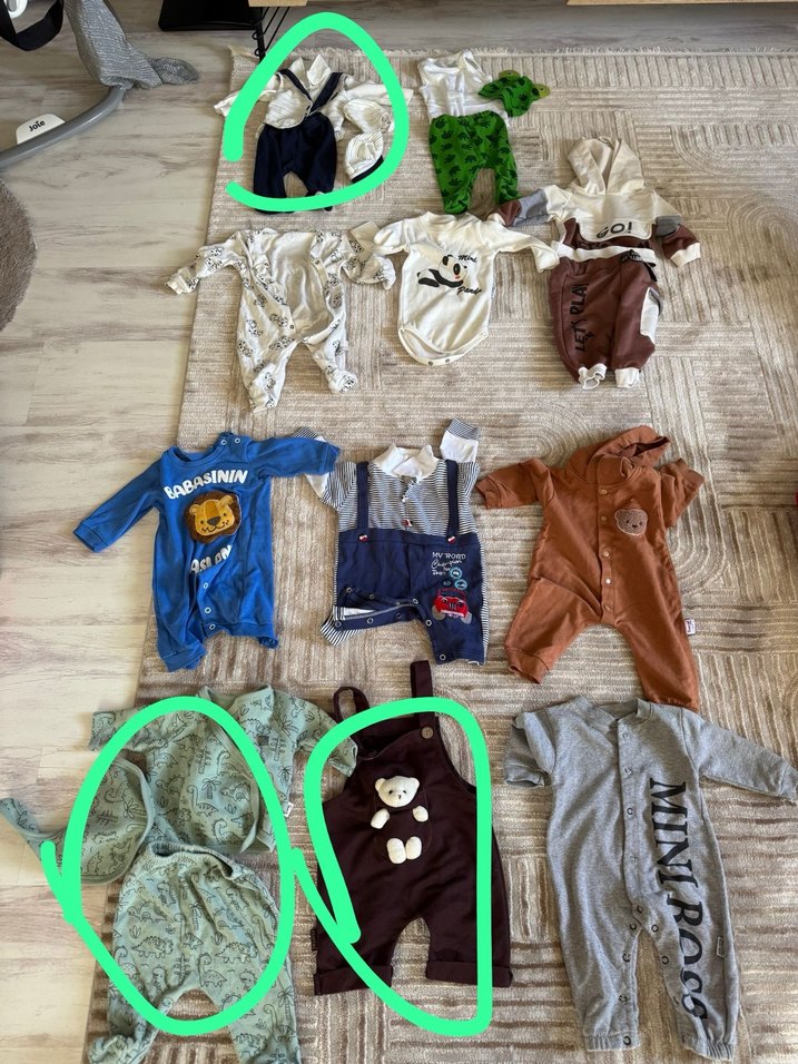 Çoklu Bebek Erkek Örme Kıyafet Seti - Görsel 2