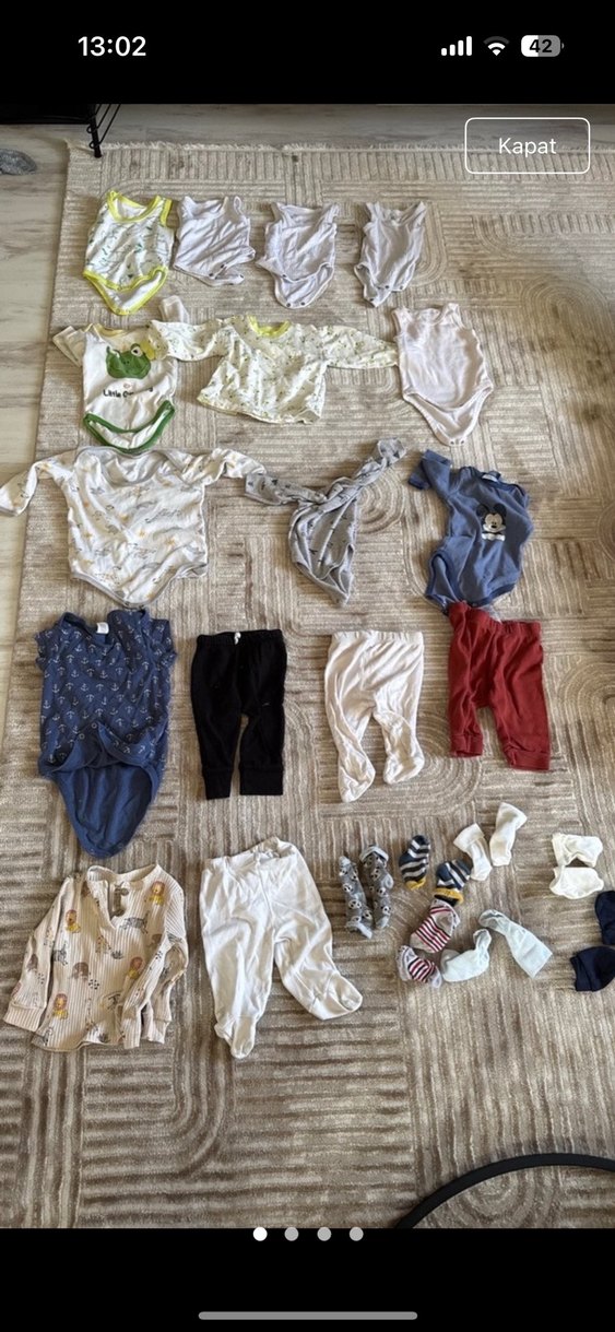 Çoklu Bebek Erkek Örme Kıyafet Seti - Görsel 4