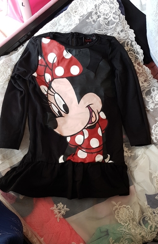 3-4 yaş mini mausse koton tunik elbise