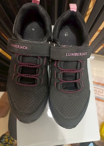 33 Beden pembe Renk Lumberjack Kız Çocuk Siyah-Pembe Spor Ayakkabı