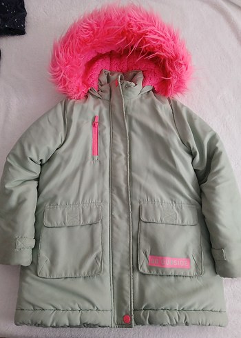 Kız Çocuk Kapüşonlu Streetwear Mont