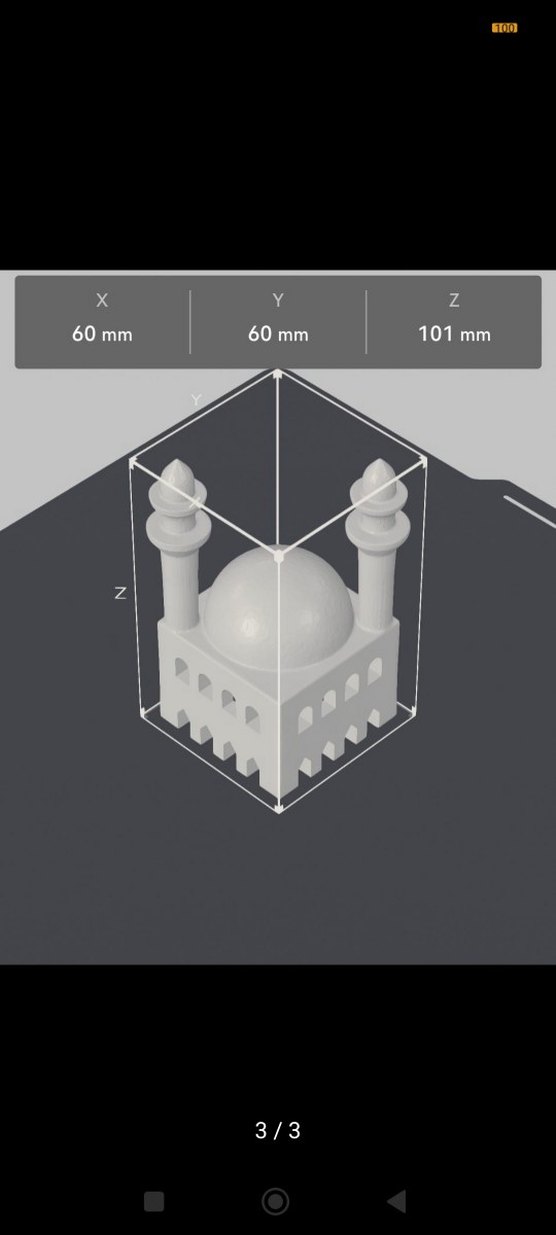 minik camii figürü - Görsel 3