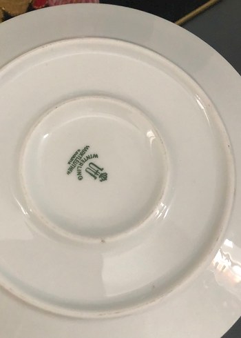 Altın Detaylı Meyve Desenli Porselen Tabak - Görsel 4