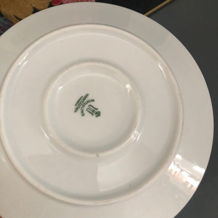 Altın Detaylı Meyve Desenli Porselen Tabak - Görsel 4