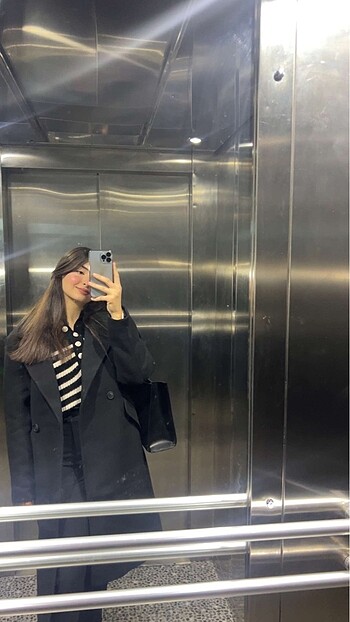 H&M H&M siyah kaban